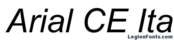 Arial CE Italic font, free Arial CE Italic font, preview Arial CE Italic font