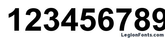 Arial Cyr 105B Font, Number Fonts