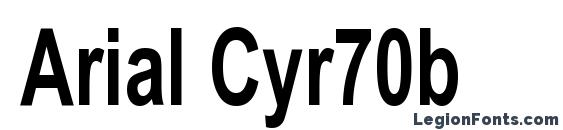 Шрифт Arial Cyr70b