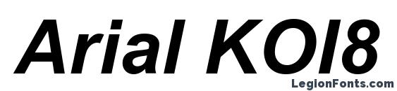 Arial KOI8 Bold Italic font, free Arial KOI8 Bold Italic font, preview Arial KOI8 Bold Italic font