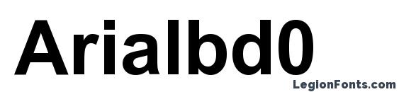 Arialbd0 font, free Arialbd0 font, preview Arialbd0 font