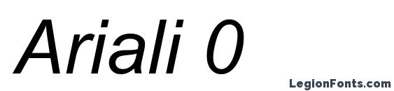 шрифт Ariali 0, бесплатный шрифт Ariali 0, предварительный просмотр шрифта Ariali 0