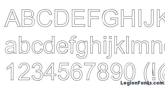 Arialic Hollow Font Download Free / LegionFonts