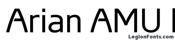 Шрифт Arian AMU Regular