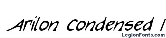 Шрифт Arilon Condensed Italic