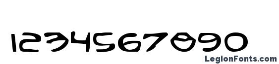 Arilon Expanded Font, Number Fonts