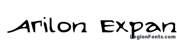 Arilon Expanded font, free Arilon Expanded font, preview Arilon Expanded font