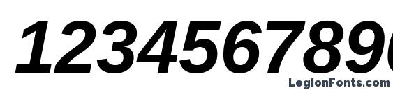 Arimo Bold Italic Font, Number Fonts