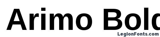 Шрифт Arimo Bold