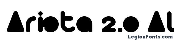 Arista 2.0 Alternate full font, free Arista 2.0 Alternate full font, preview Arista 2.0 Alternate full font