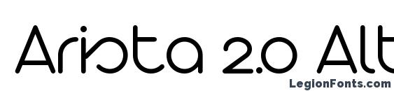 Arista 2.0 Alternate Light Font