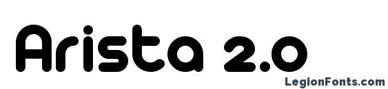 Arista 2.0 font, free Arista 2.0 font, preview Arista 2.0 font