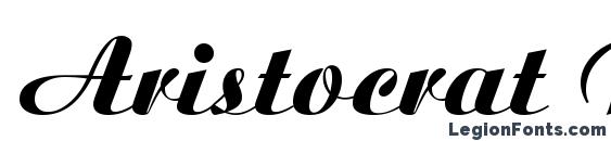 Aristocrat Regular font, free Aristocrat Regular font, preview Aristocrat Regular font