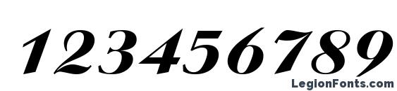 Ariston Medium Italic Font, Number Fonts