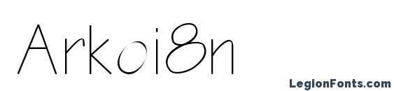 шрифт Arkoi8n, бесплатный шрифт Arkoi8n, предварительный просмотр шрифта Arkoi8n