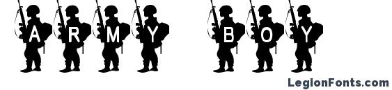 Army Boy Font