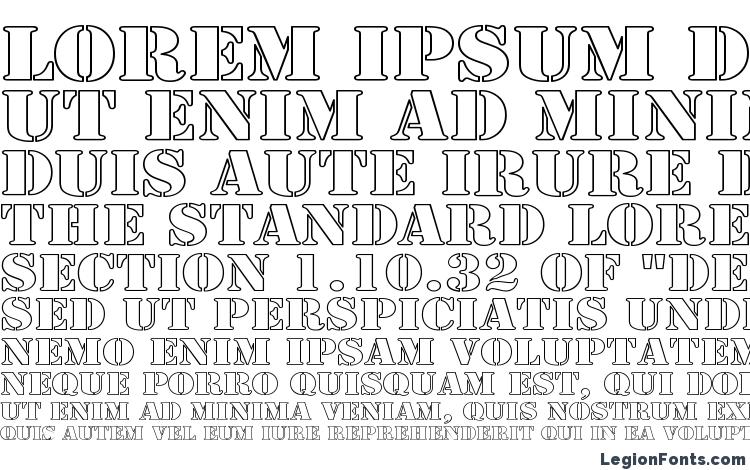 specimens Army Hollow Wide font, sample Army Hollow Wide font, an example of writing Army Hollow Wide font, review Army Hollow Wide font, preview Army Hollow Wide font, Army Hollow Wide font