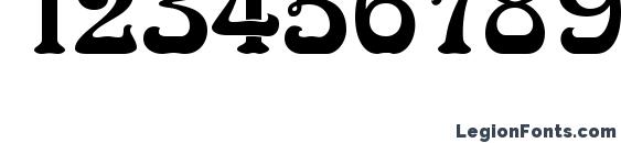 Arnold BocklinC Initial One Font, Number Fonts