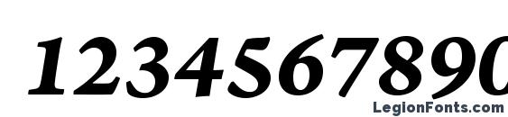 ArnoPro BoldItalic08pt Font, Number Fonts