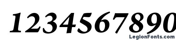 ArnoPro BoldItalic10pt Font, Number Fonts