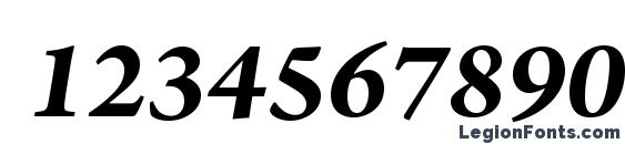 ArnoPro BoldItalic12pt Font, Number Fonts