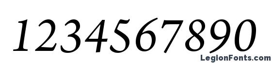 ArnoPro Italic Font, Number Fonts