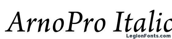 ArnoPro Italic font, free ArnoPro Italic font, preview ArnoPro Italic font