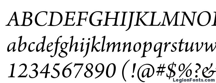 глифы шрифта ArnoPro Italic12pt, символы шрифта ArnoPro Italic12pt, символьная карта шрифта ArnoPro Italic12pt, предварительный просмотр шрифта ArnoPro Italic12pt, алфавит шрифта ArnoPro Italic12pt, шрифт ArnoPro Italic12pt