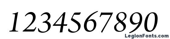 ArnoPro Italic18pt Font, Number Fonts