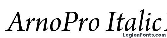шрифт ArnoPro Italic18pt, бесплатный шрифт ArnoPro Italic18pt, предварительный просмотр шрифта ArnoPro Italic18pt