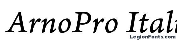 ArnoPro ItalicCaption Font