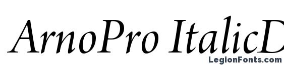 ArnoPro ItalicDisplay Font