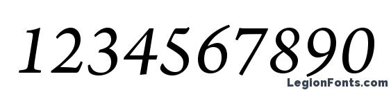 ArnoPro ItalicSmText Font, Number Fonts