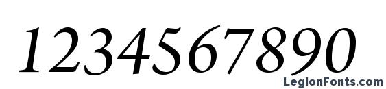 ArnoPro ItalicSubhead Font, Number Fonts