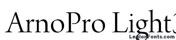 ArnoPro Light36pt font, free ArnoPro Light36pt font, preview ArnoPro Light36pt font