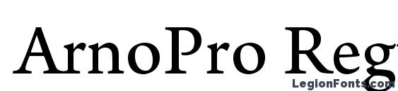 ArnoPro Regular10pt Font