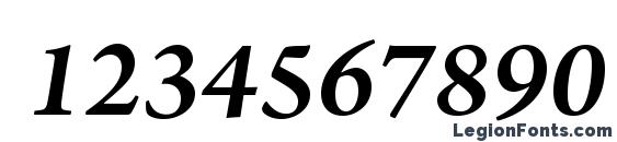 ArnoPro SemiboldItalic12pt Font, Number Fonts