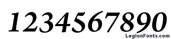 ArnoPro SmbdItalic Font, Number Fonts