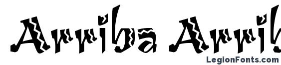 шрифт Arriba Arriba Plain, бесплатный шрифт Arriba Arriba Plain, предварительный просмотр шрифта Arriba Arriba Plain