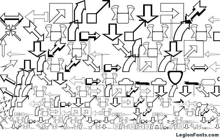образцы шрифта Arrows, образец шрифта Arrows, пример написания шрифта Arrows, просмотр шрифта Arrows, предосмотр шрифта Arrows, шрифт Arrows
