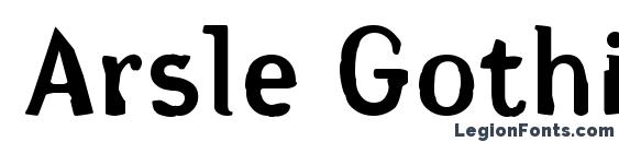 Arsle Gothic font, free Arsle Gothic font, preview Arsle Gothic font