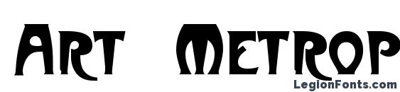 шрифт Art Metropol, бесплатный шрифт Art Metropol, предварительный просмотр шрифта Art Metropol