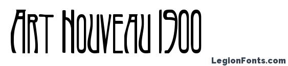 шрифт Art Nouveau 1900, бесплатный шрифт Art Nouveau 1900, предварительный просмотр шрифта Art Nouveau 1900
