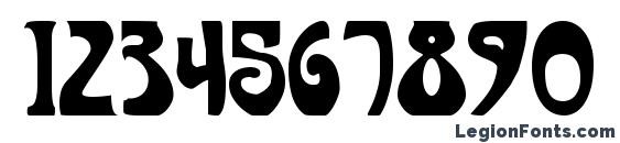 Art Nouveau 1910 Font, Number Fonts