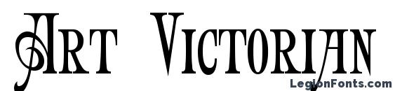 шрифт Art Victorian, бесплатный шрифт Art Victorian, предварительный просмотр шрифта Art Victorian