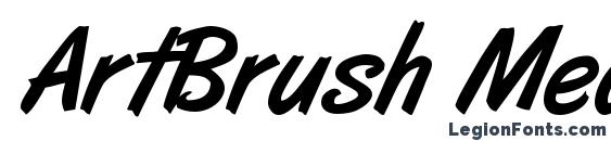 ArtBrush Medium font, free ArtBrush Medium font, preview ArtBrush Medium font