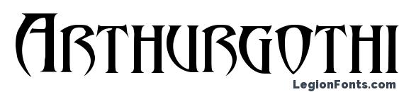 Arthurgothic font, free Arthurgothic font, preview Arthurgothic font