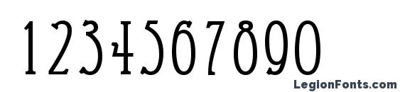 Artist Modern Font, Number Fonts