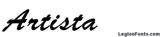 Artista font, free Artista font, preview Artista font