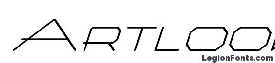 шрифт ArtlookIT Italic, бесплатный шрифт ArtlookIT Italic, предварительный просмотр шрифта ArtlookIT Italic